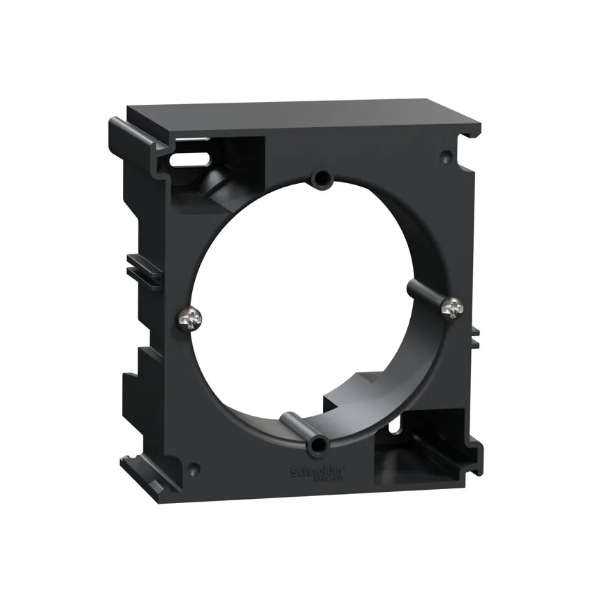 Aufputz-Anbausockel schwarz-anthrazit SEDNA DESIGN Schneider Electric SDD114902