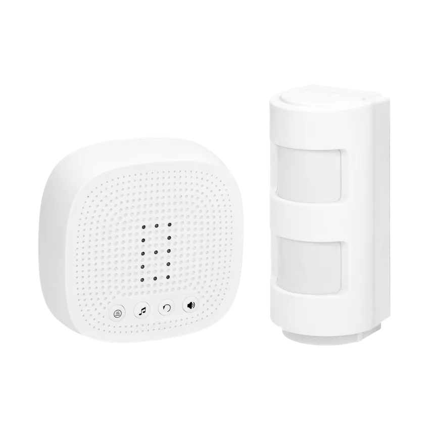 Bewegungsmelder mit IP44 Funksteuerung, 300m, erweiterbar auf 16 Sensoren, bis zu 4 Zonen