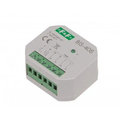 Bistabiles Relais 165V-265V AC / 16A / 1x NO / IP20 Funktion ON/OFF BIS-408 F&F