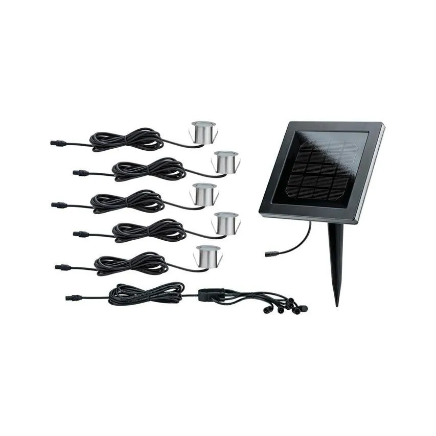 Bodeneinbauleuchten Solar Solar Mini Boden IP67 5x0,2W 2700K