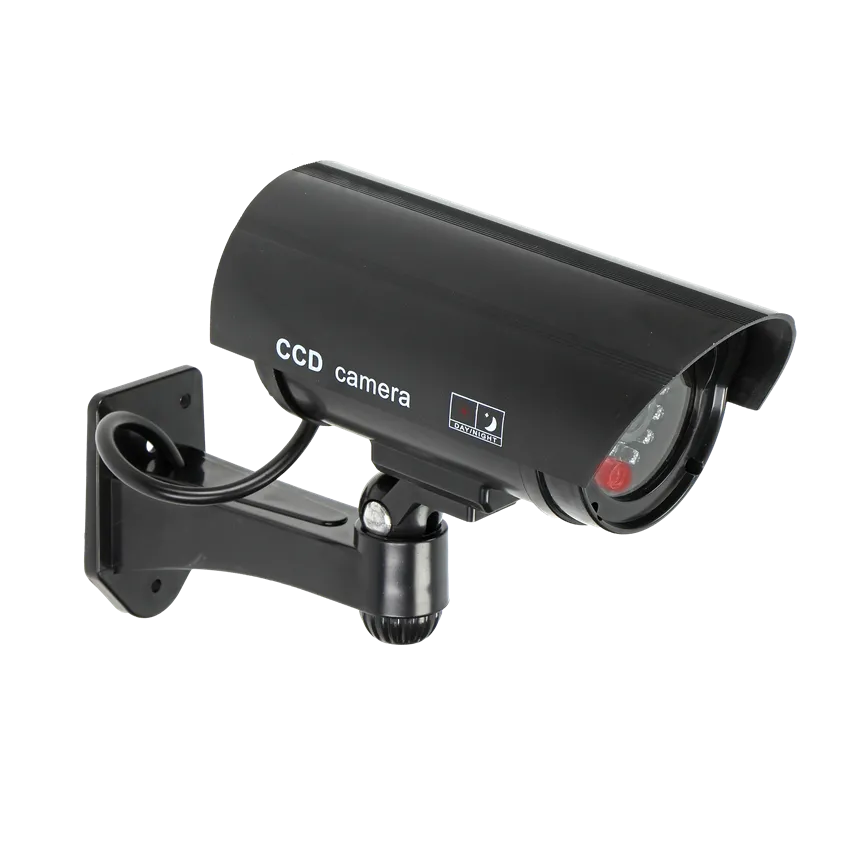 CCTV-Überwachungskamera-Attrappe, batteriebetrieben, schwarz