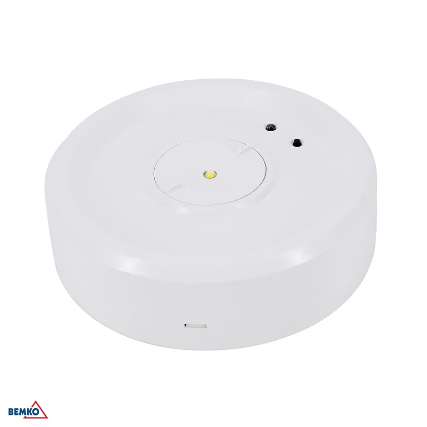 CNBOP BEMKO SKALER runde Leuchte 3W OFFENE BELEUCHTUNG IP40 AUTOTEST 3H