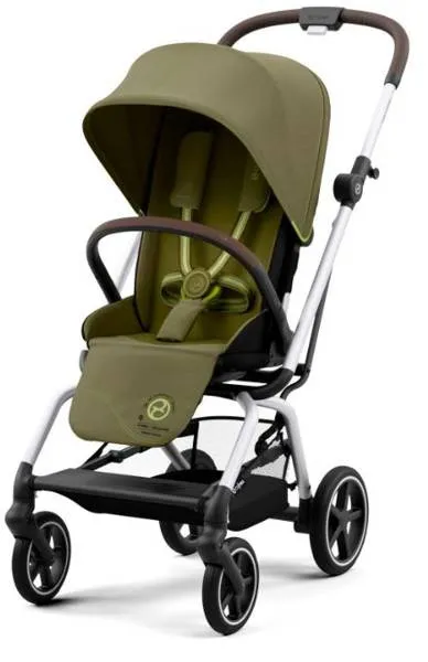 Cybex Eezy S Twist + Plus 2 Kinderwagen Kinderwagen Natur Grün Silber Rahmen 2023