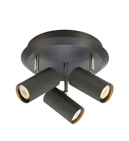 Deckenleuchte COSTILLA 3L 7W GU10 dunkelgrau 108471
