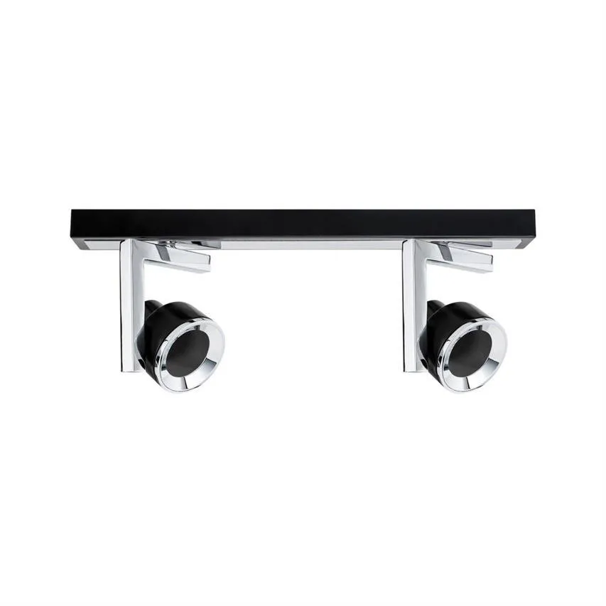 Deckenleuchte Spotlight Turn 2xGU10 Schwarz Chrom