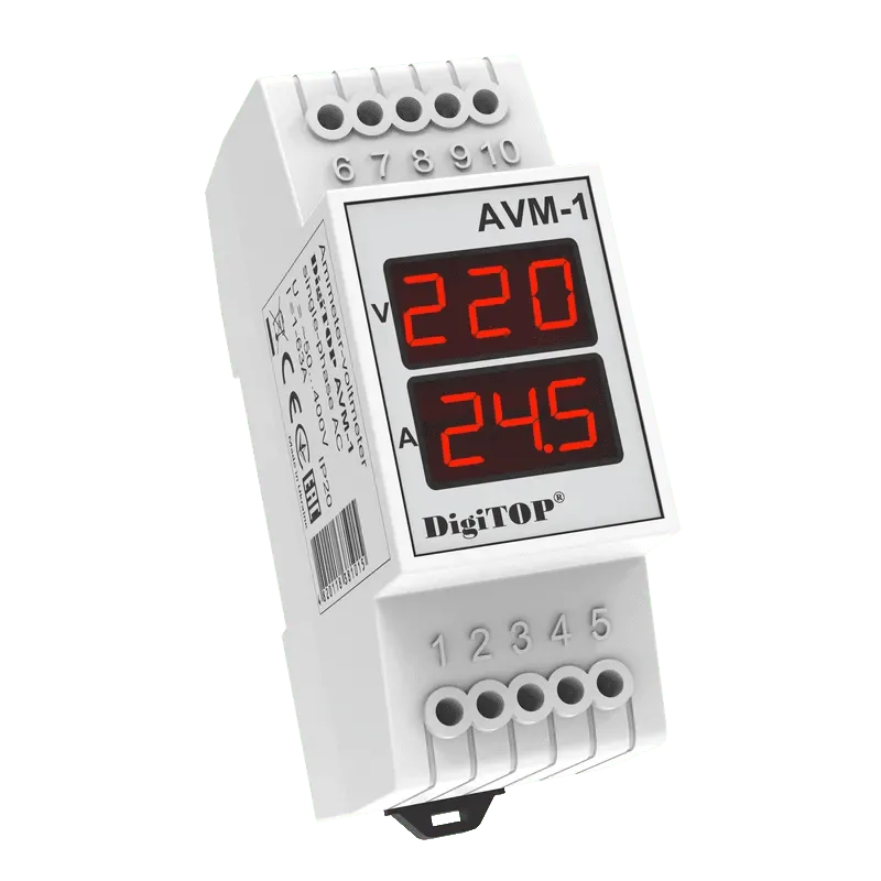 Digitales Amperemeter-Voltmeter AVM-1