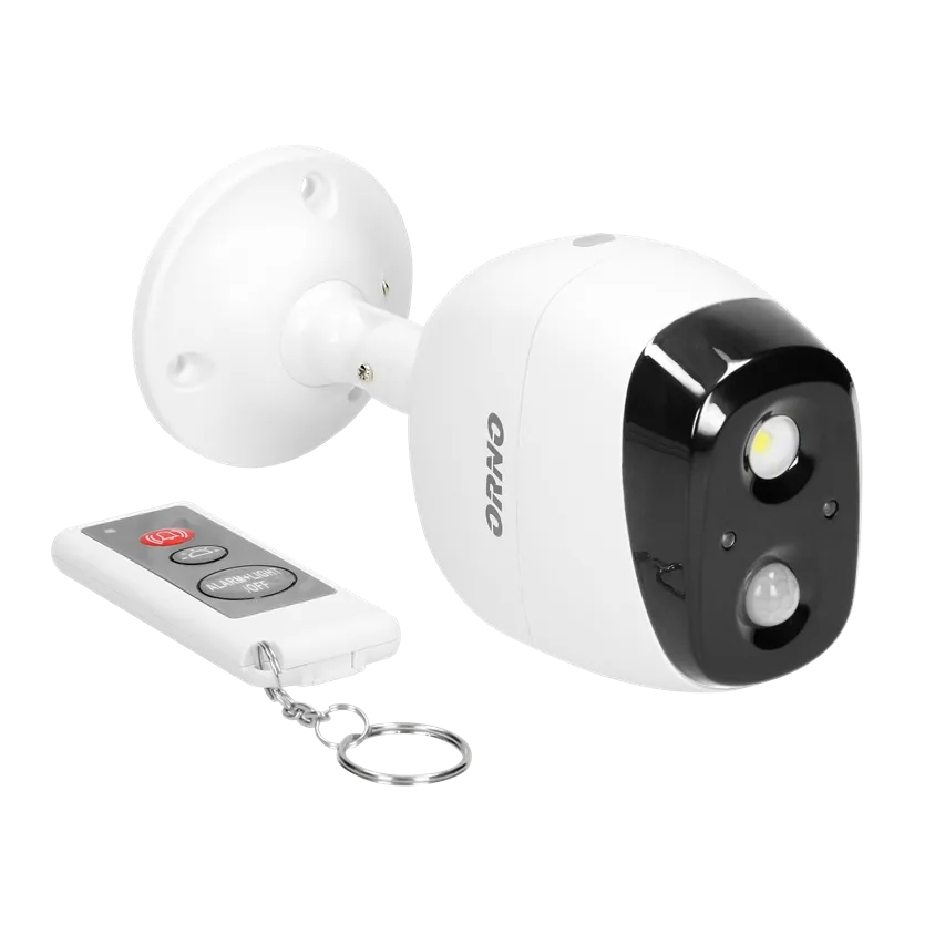 Drahtloser Alarm mit eingebauter Sirene und Sirenensteuerung per Fernbedienung, IP44, 5m, batteriebetrieben