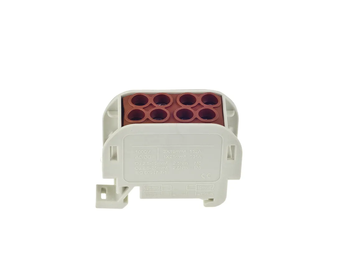 EINZELSTECKDOSE ZGX 1x35/2x25 MM2 BRONZE (Al/Cu)