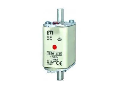 ETI Sicherung Sicherungseinsätze Schmelzsicherung KOMBI NH00 gG 100A/500V