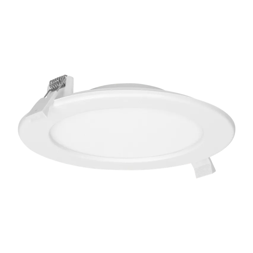 EURUS LED 12W, Downlight, flächenbündig, kreisförmig, 860lm, 4000K, weiß, eingebautes LED-Netzteil