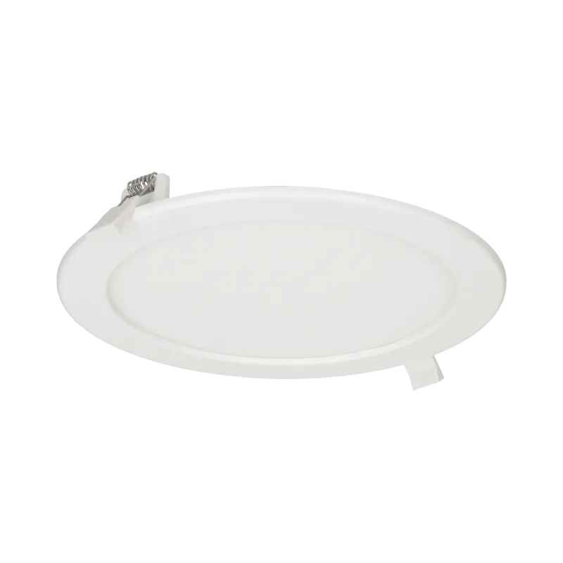 EURUS LED 18W, Downlight, flächenbündig, kreisförmig, 1600lm, 4000K, weiß, eingebautes LED-Netzteil