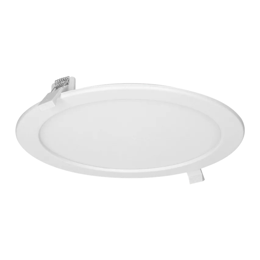 EURUS LED 20W, Downlight, flächenbündig, kreisförmig, 1700lm, 4000K, weiß, eingebautes LED-Netzteil