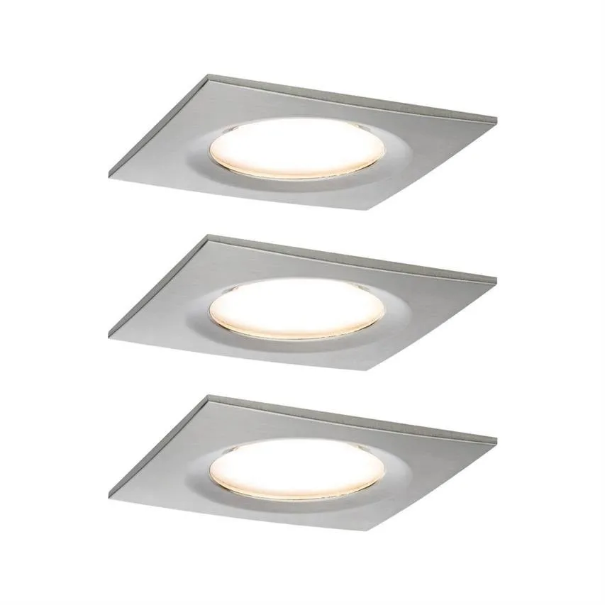 Einbauleuchte LED Set Premium EBL Coin Slim 3x6,8W 2700K Aluminium