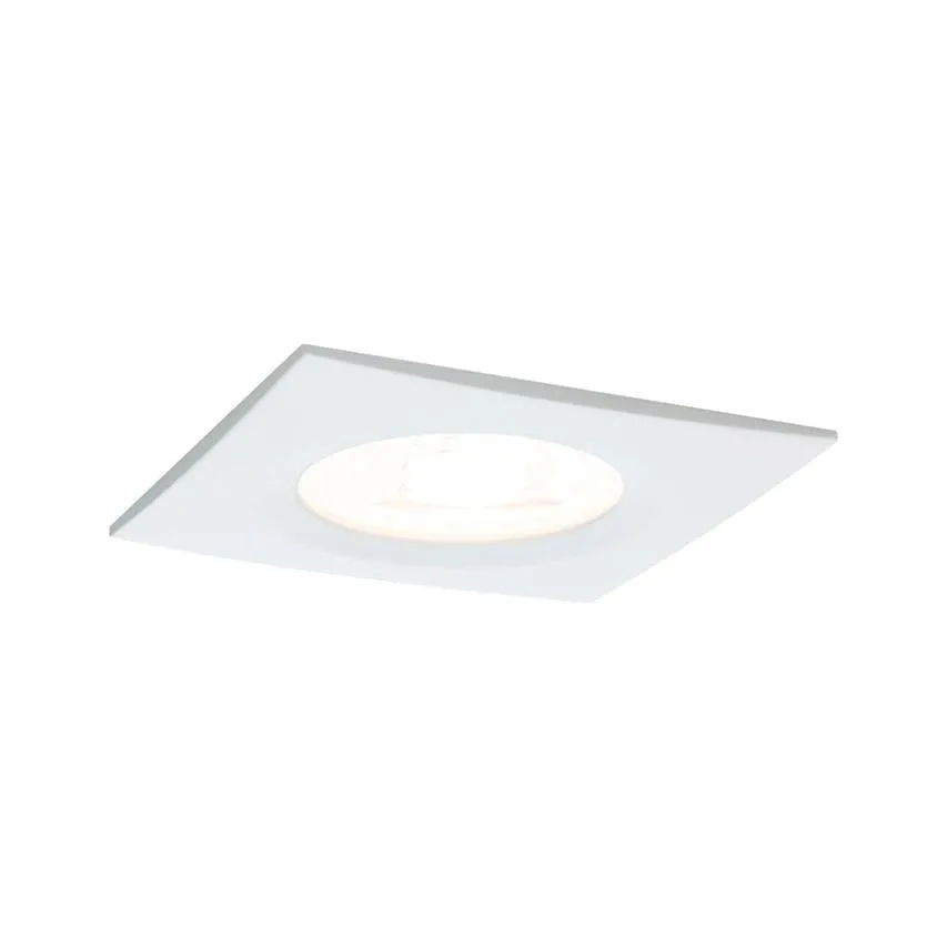 Einbauleuchte quadratisch dimmbar LED Premium EBL Nova 1x7W GU10 weiß IP44