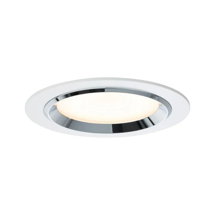 Einbauleuchte, rund LED Dot 3x8W weiß Chrom Aluminium