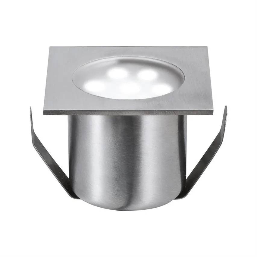 Einbauleuchten-Basisset quadratischch ohne Stromversorgung Mini Boden IP44 4x0,6W 7000K