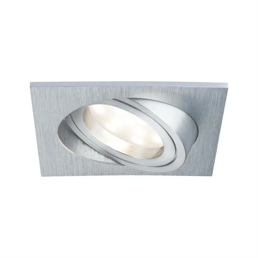 Einbauleuchten quadratisch schwenkbar Coin dimmbar LED 7W 2700K Aluminium
