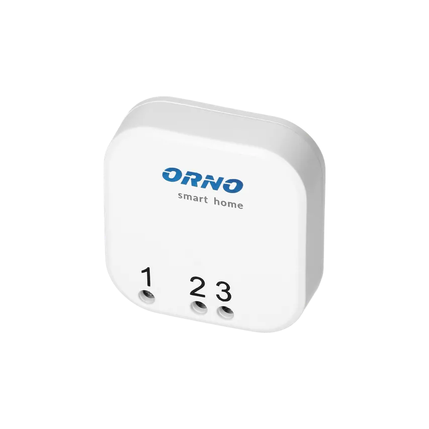 Einfacher Unterputzsender, zum Anschluss an einen beliebigen Schalter, zur Fernsteuerung von Unterputzrelais und -steckdosen, mit Funksender, ORNO Smart Home