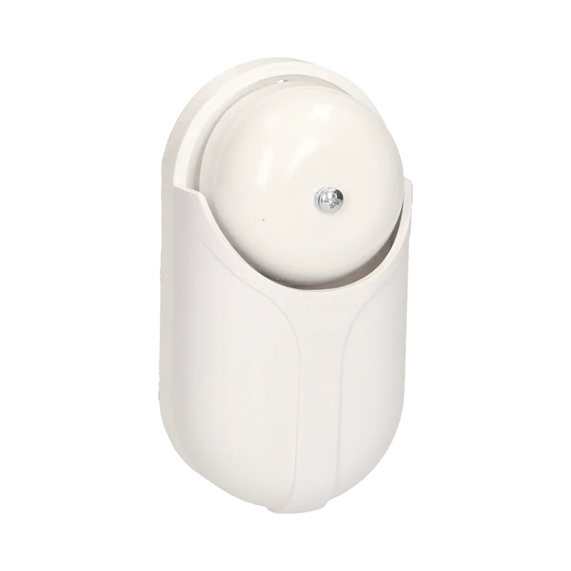 Elektromechanische Einzelton-Glocke STANDARD BIS (Baldachin) 8V, weiß