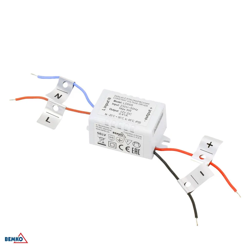 Elektronisches LED-Netzteil 12V 5W Bemko