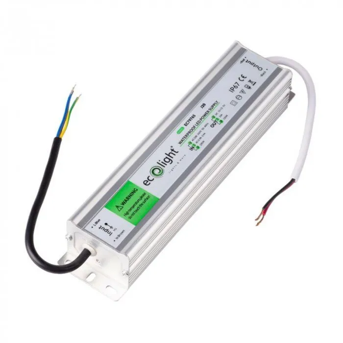 Gekapseltes LED-Netzteil 120W 12V 10A 245x75x40 EC79765 Eco Light