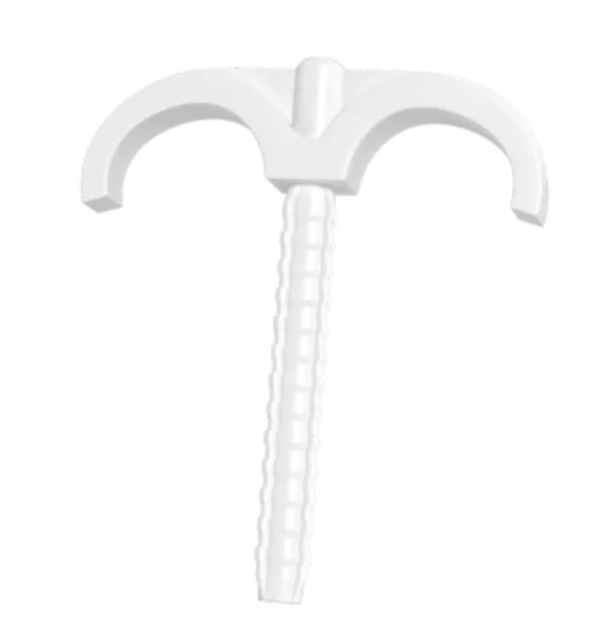 Kabelklemme, Doppelhaken HP-2 WHITE /50 Stück / M20393 Eco Light