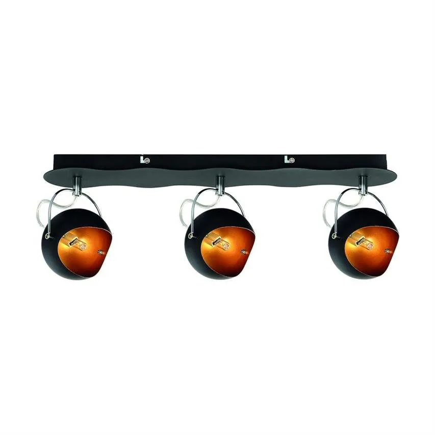 Kana Deckenleuchte inkl. 3xG9 28W Schwarz/Gold BRITOP Lighting 2722304