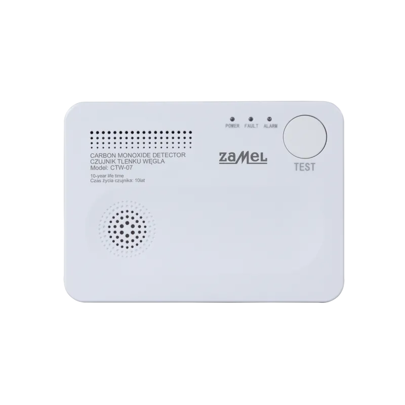 Kohlenmonoxidmelder batteriebetrieben weiß CTW-07 Zamel