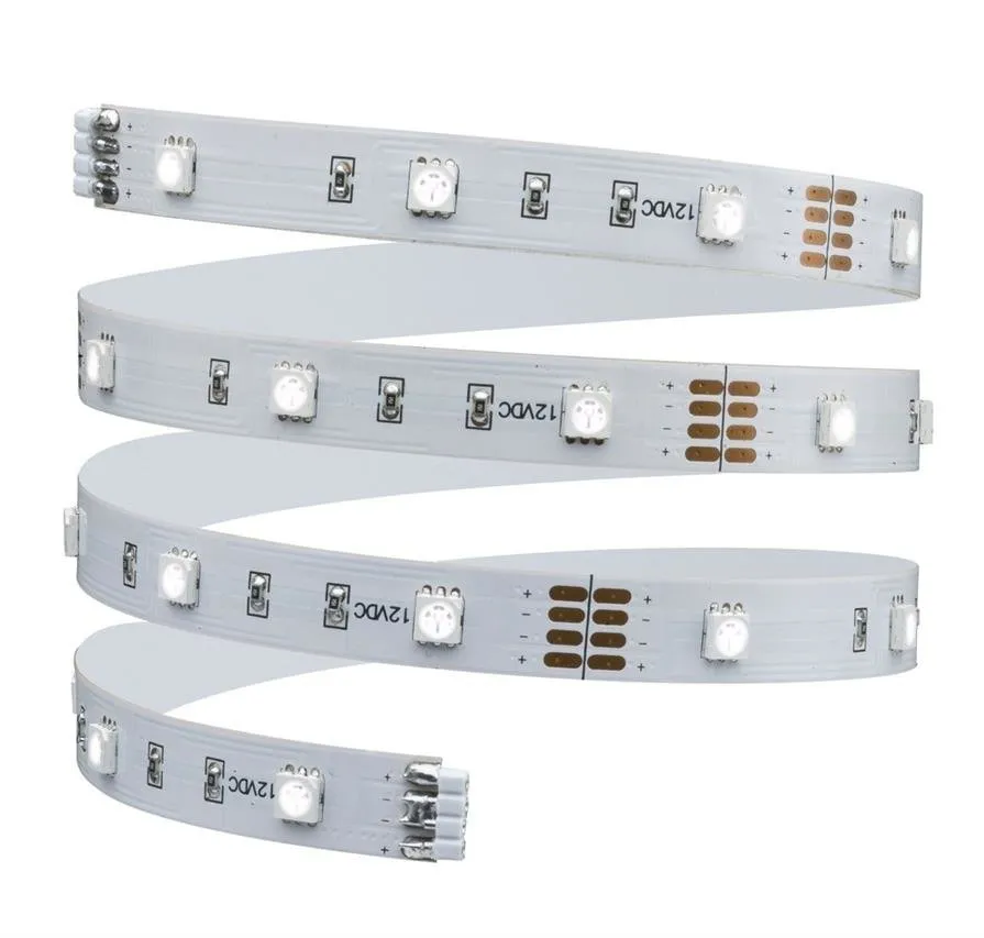 Komplettset mit Stripe LED 1m BlackLight LED 7,2W Weiß + Speiseleitung 15VA