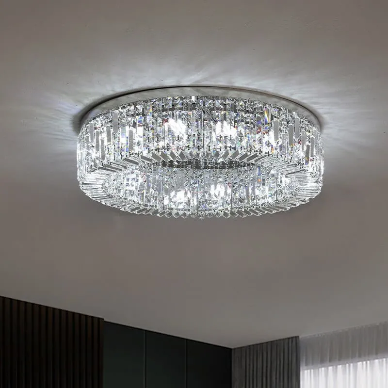 Kristallene Plafond Glamour, modern 80cm STELLA SILVER