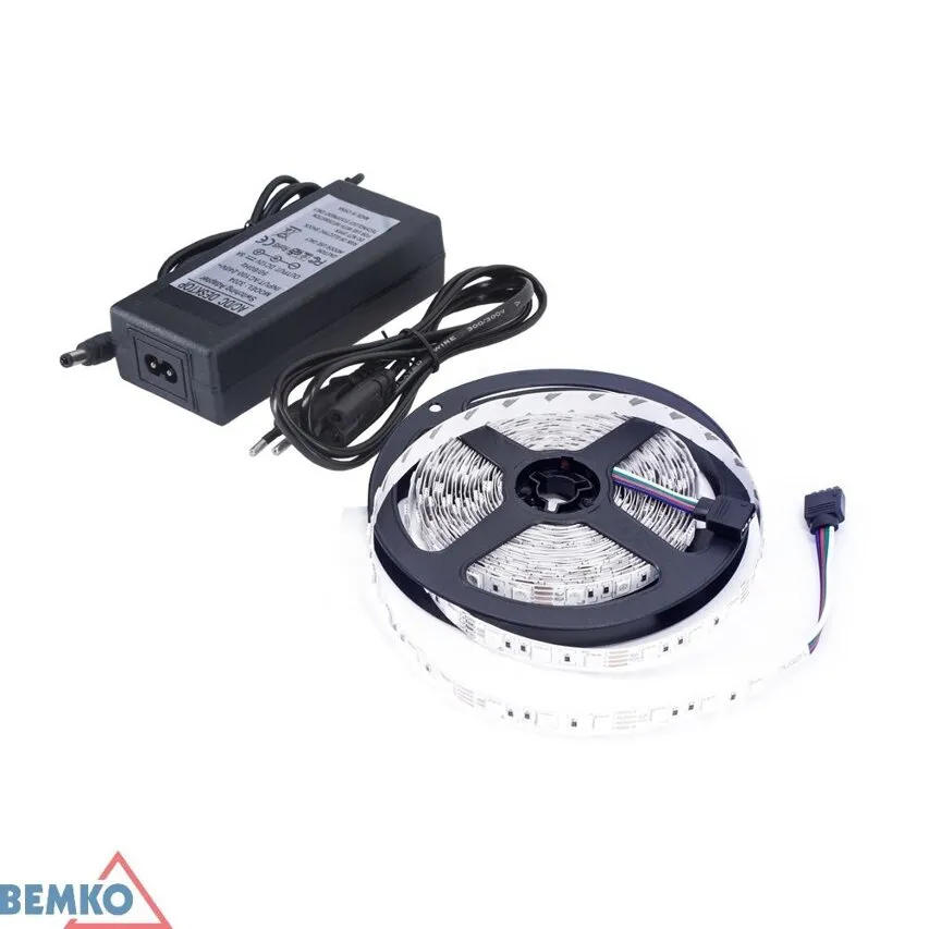 LED-Band-Set + Netzteil 12V 24W DC 2835 300LED/5M IP65 neutral weiß Bemko