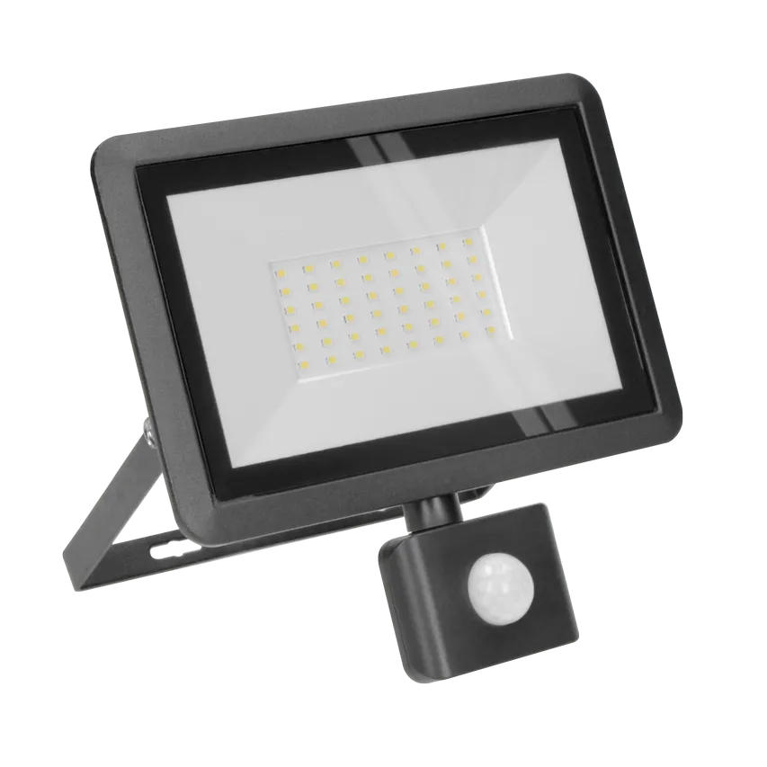 LED-Fluter BULLED S mit Bewegungsmelder 50W 4000K 4000lm IP44