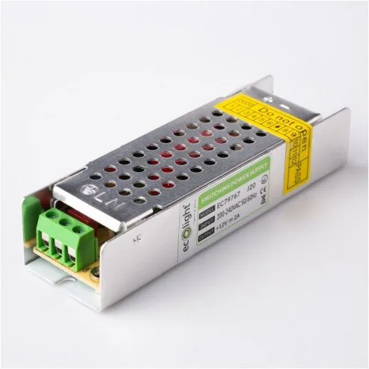 LED-Netzteil 25W 12V 2A IP20 SLIM 100x30x21 EC79767 Eco Light