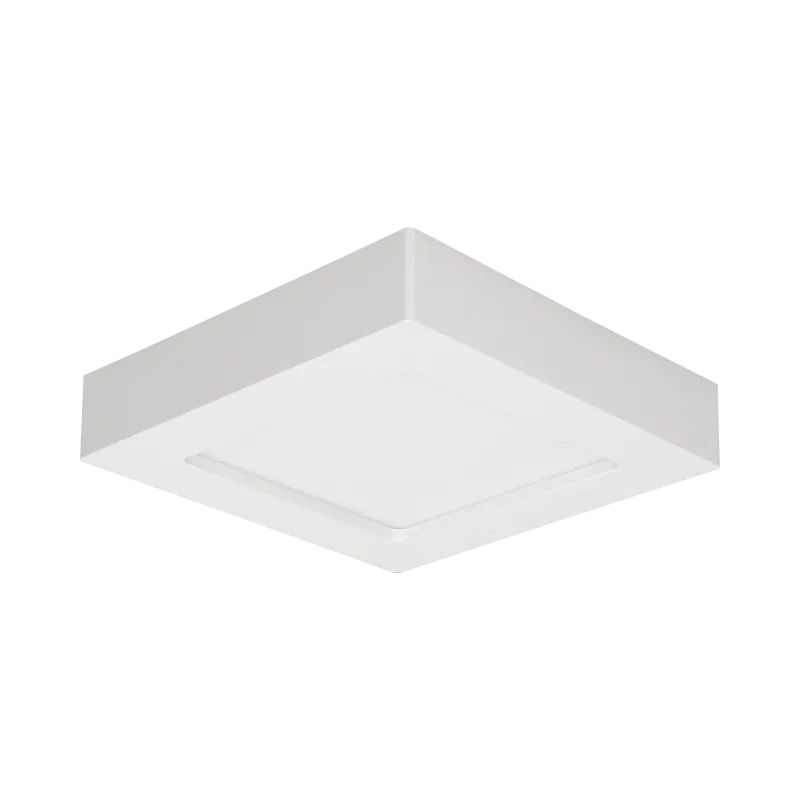 LETI LED 12W, Downlight, Anbau, quadratisch, 780lm, 4000K, weiß, eingebautes LED-Netzteil