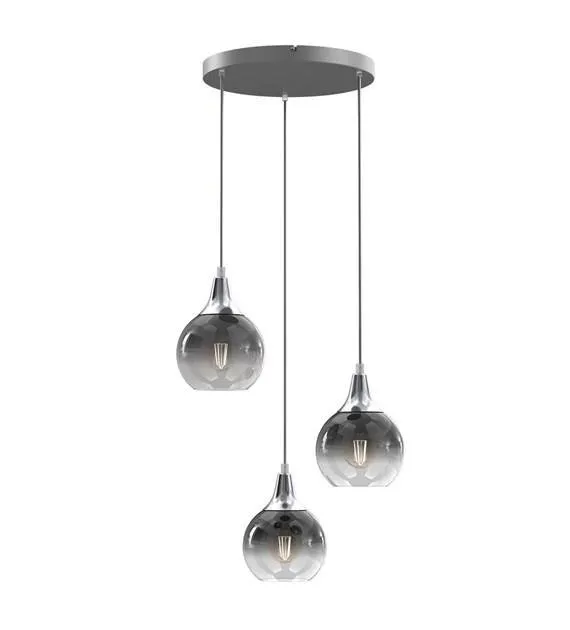 MONTE SILVER Pendelleuchte 3xE27 silber MLP8323
