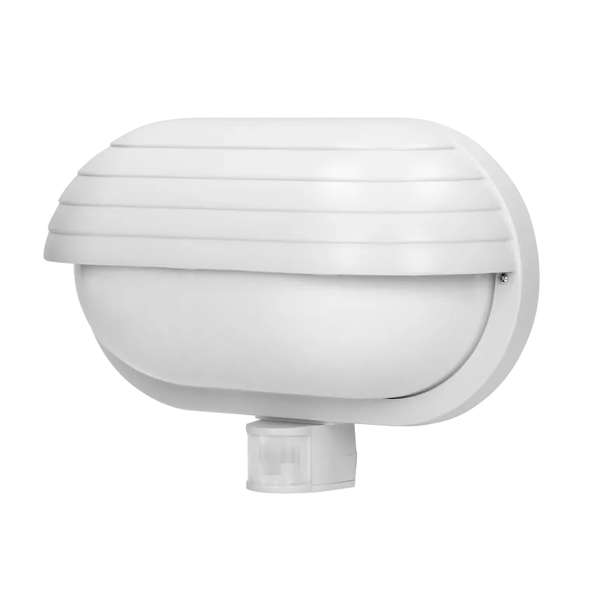 MUSAM E27 weiß IP44 LF-1/W Bewegungsmelder Gartenleuchte