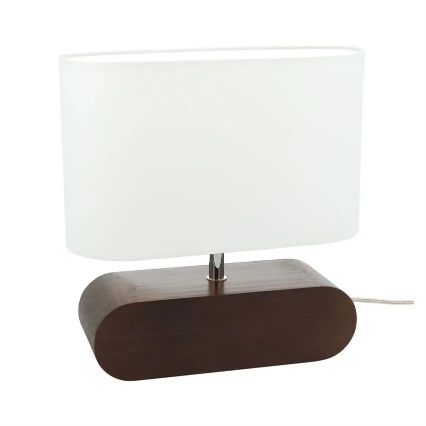 Marinna Tischlampe 1xE27 Max.25W Geölte Eiche/Transparent/Schwarz Spot Light 7611076