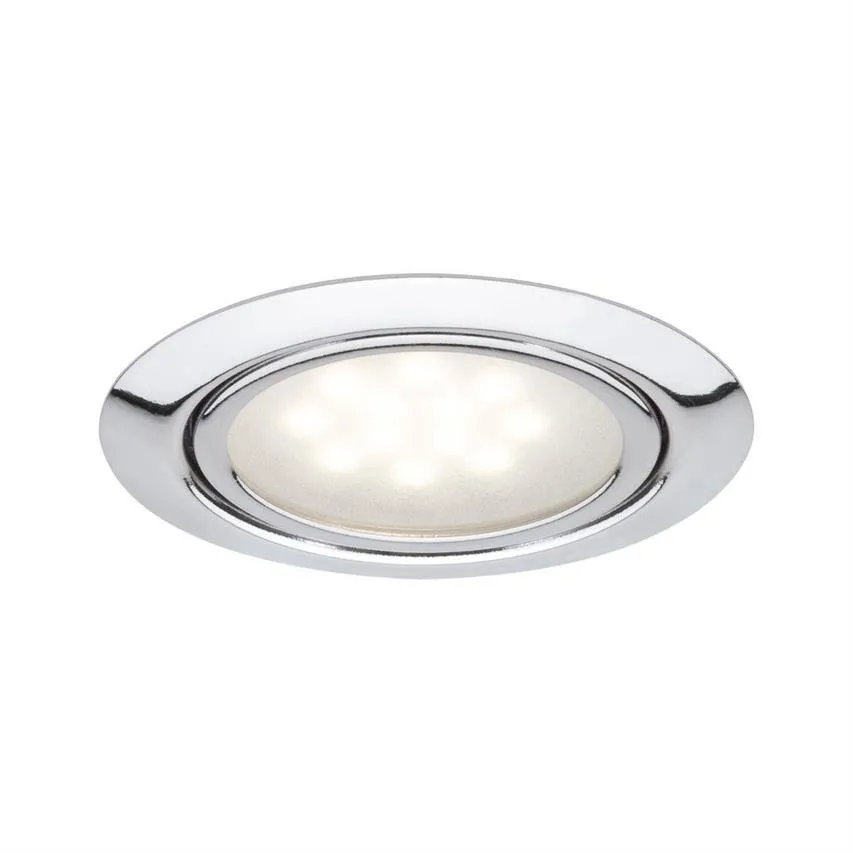 Möbel Aufbauleuchte - Set LED 3x1W 2700K 34lm Chrom