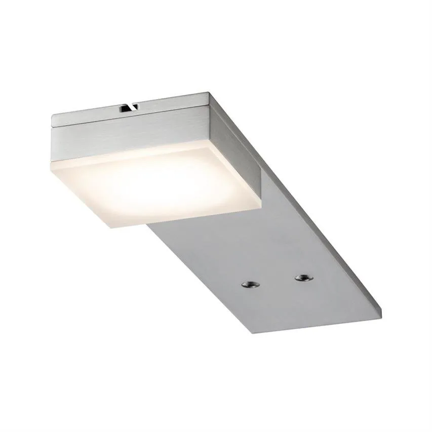 Möbel Aufbauleuchte quadratisch Setup LED 3x3W 2700K 220lm Eisen gebürstet