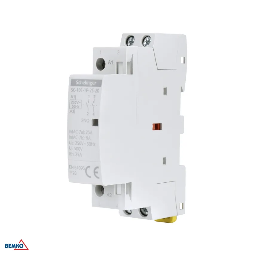 Modulares Schütz SC101 1P 25A Typ 20 (2NO + 0NC) SCHELINGER