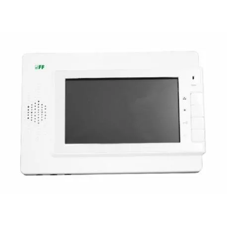 Monitor 7", bewegliche Drucktasten weiß MK-04W F&F