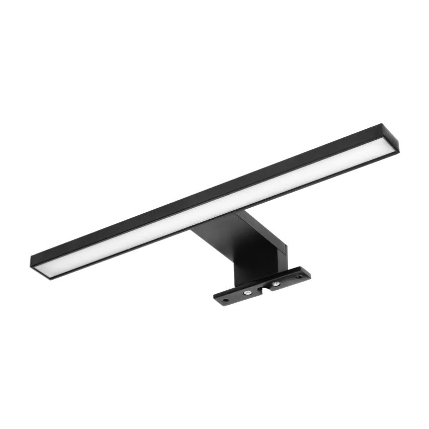 NORTES LED 5W, Lampe über Spiegel, 320lm, 4000K, Länge 30 cm, schwarz,