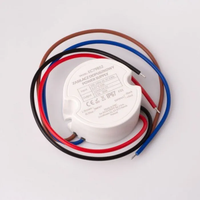 Netzgerät fi60 2,50A 30W 12V IP67 50x50x22 EC79852 Eco Light