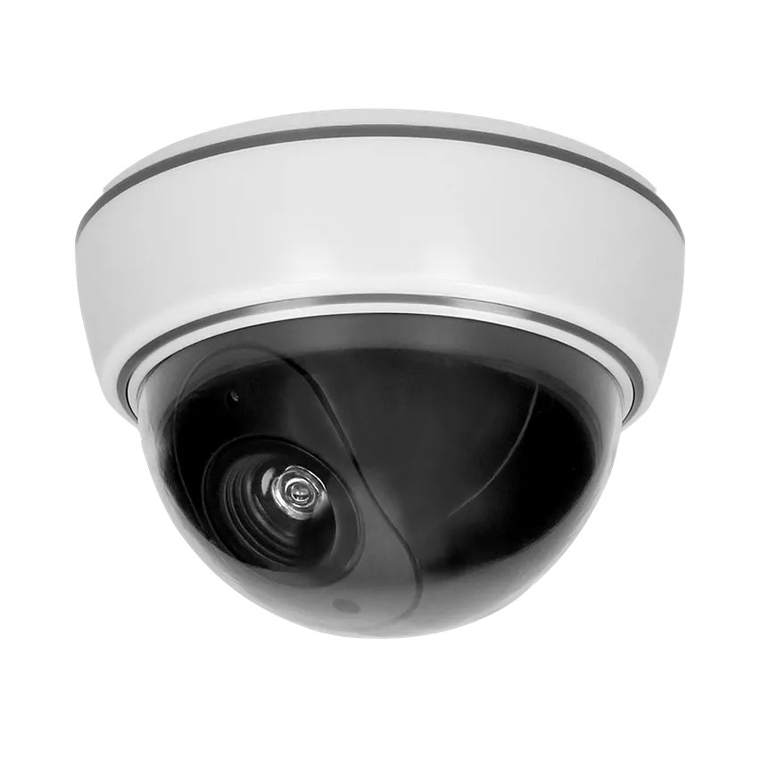 Nicht-IR-CCTV-Überwachungskuppelkamera-Attrappe, batteriebetrieben