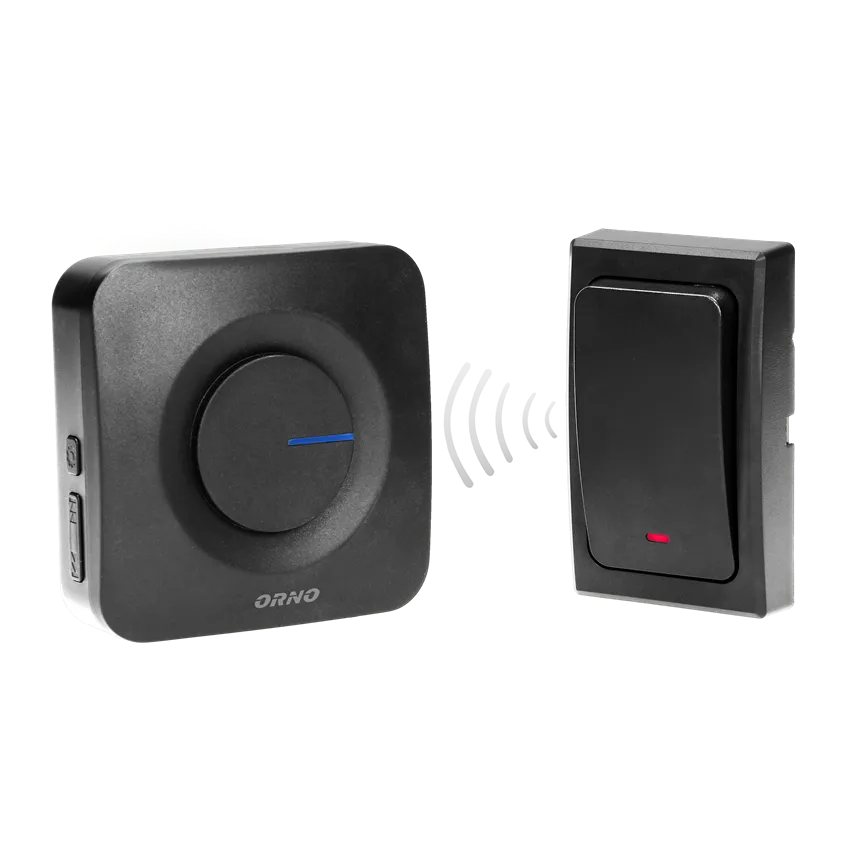 ONDO AC-Funkklingel, vernetzt, batterieloser Druckknopf, Lernsystem, 36 Töne, 200m