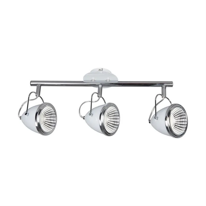 Oliver Deckenleuchte Inkl. 3xGU10 LED 5.5W Weiß/Chrom Spot-Light 5109302