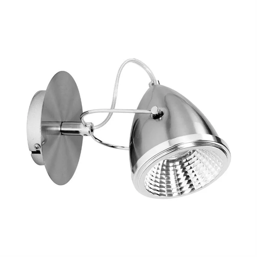 Oliver Wandleuchte Inkl.1xGU10 LED 5,5W Satin/Chrom Spot-Light 5109127