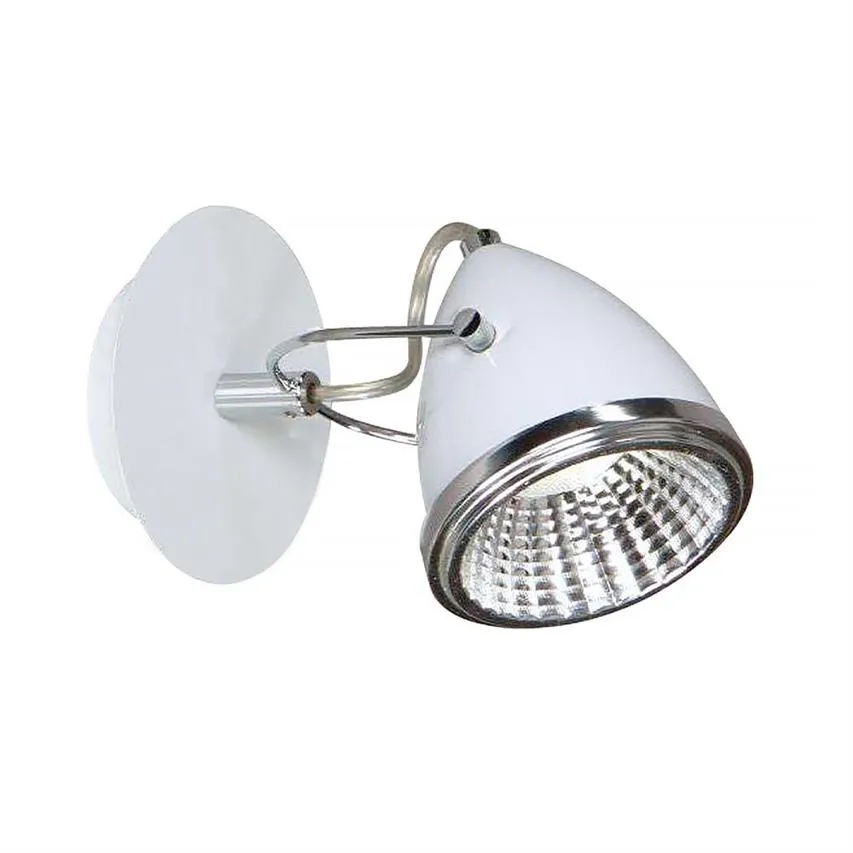 Oliver Wandleuchte Inkl. 1xGU10 LED 5,5W Weiß/Chrom Spot-Light 5109102