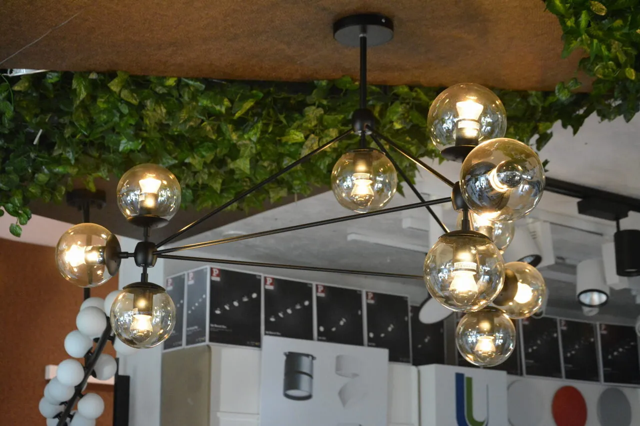 PLANETARIO 10 Pendelleuchte schwarz rauchfarben