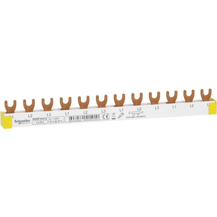 Phasenschiene Gabel R9XFH312 63A 3-polig 12 Module